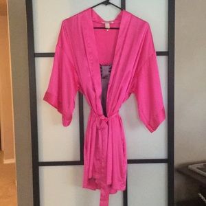 Victoria’s Secret robe and slip